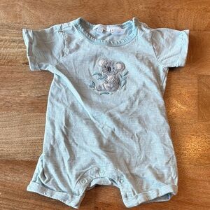 Purebaby Koala Striped Romper